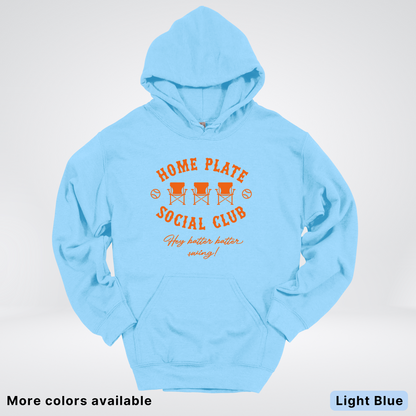 Home Plate Social Club – Orange Design - Hoodie