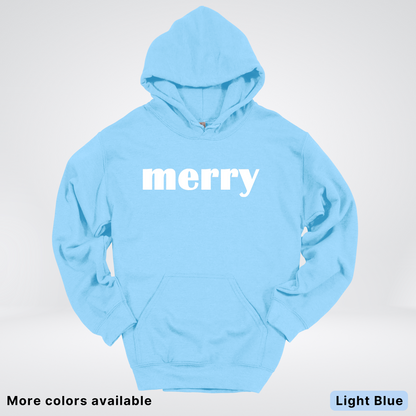 Merry - White Design - Hoodie