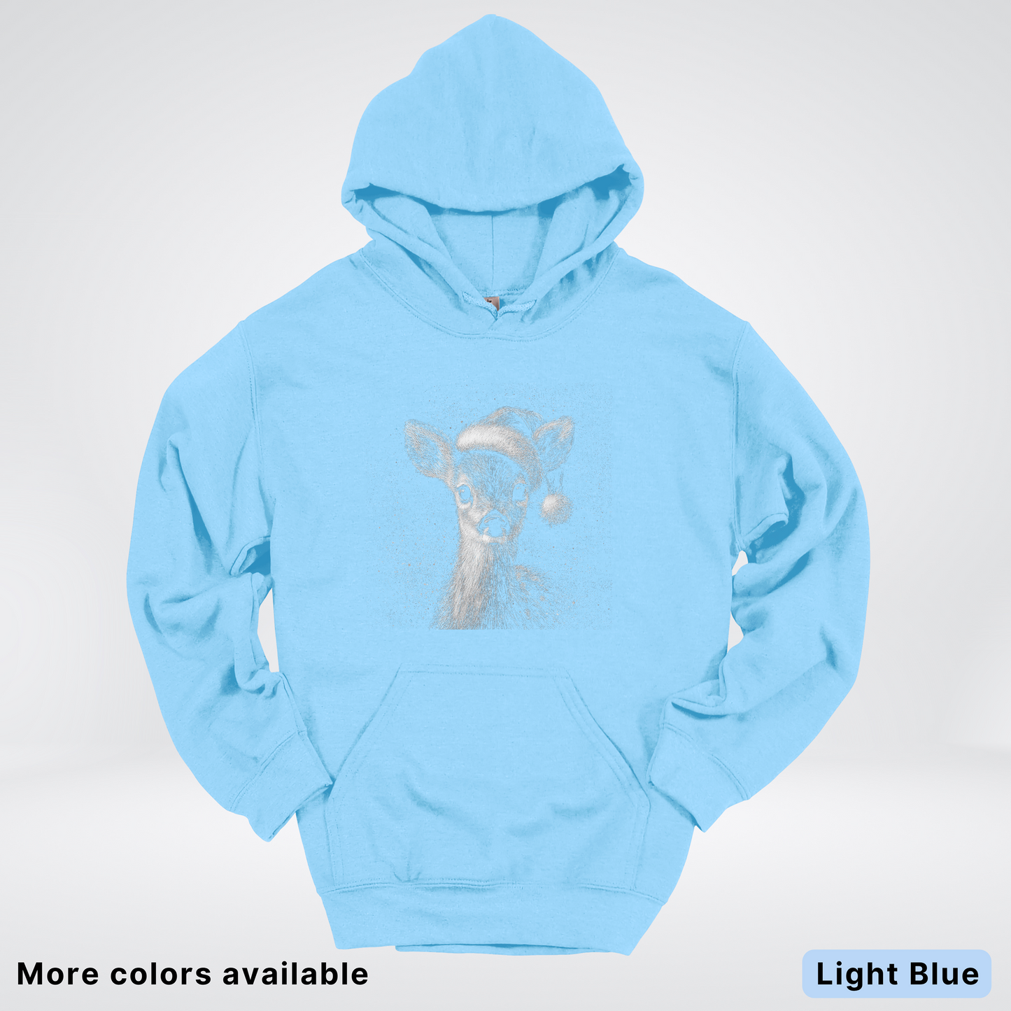 Vintage Christmas Deer - Hoodie