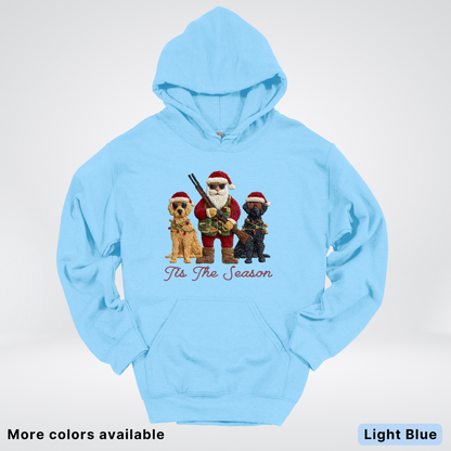 Tis The Season Hunting Santa Hook Yard Faux Hodie - Hoodie