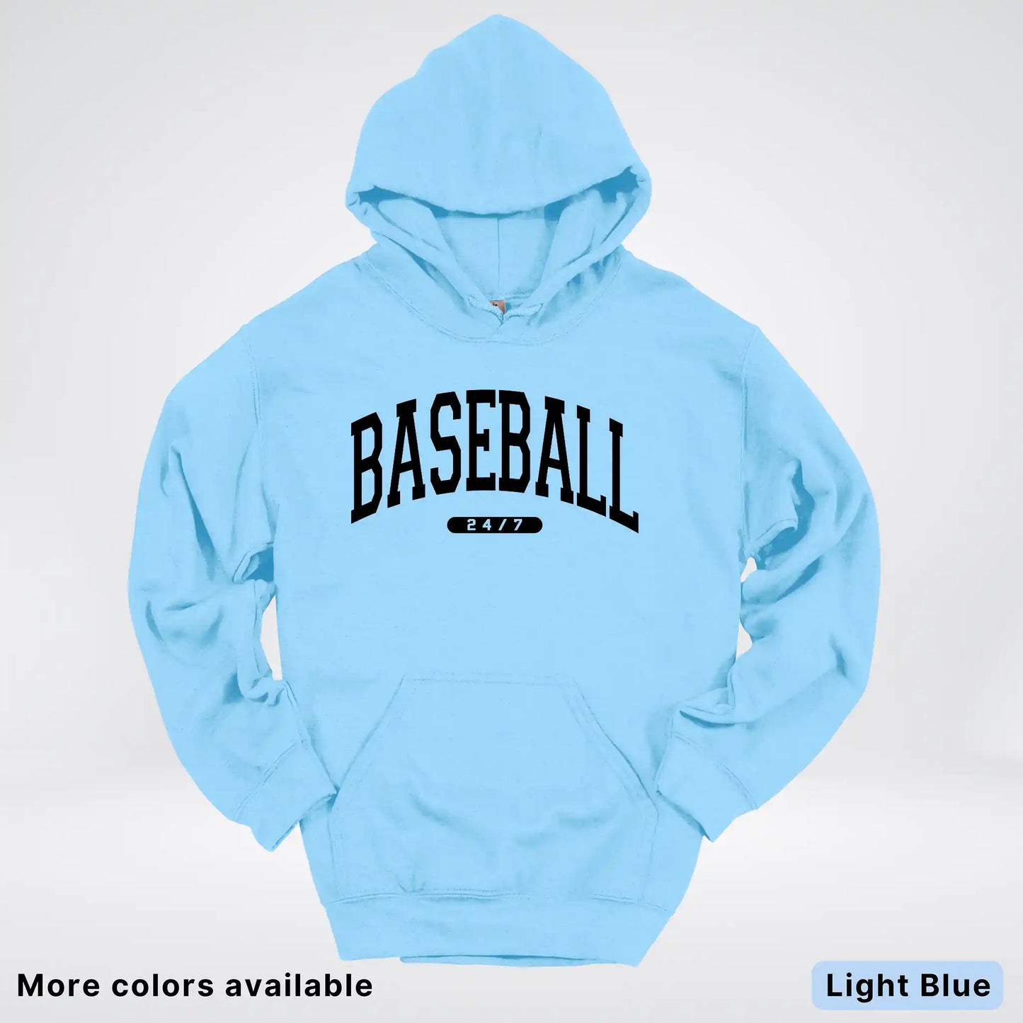 Baseball 24/7 – Black Design - Hoodie