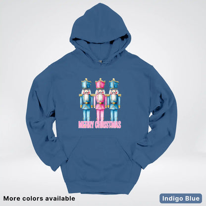 Merry Christmas Pastel Nutcrackers Hoodie