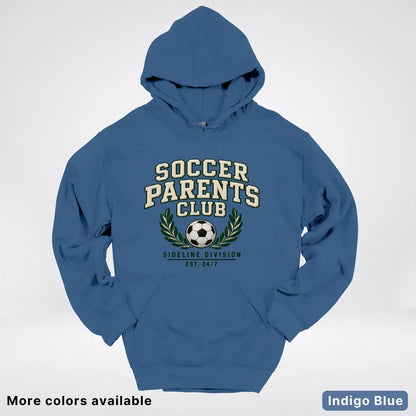 Soccer Parents Club Faux Embroidery Sideline Hoodie