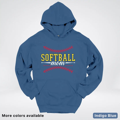 Softball Mom - White Design - Hoodie