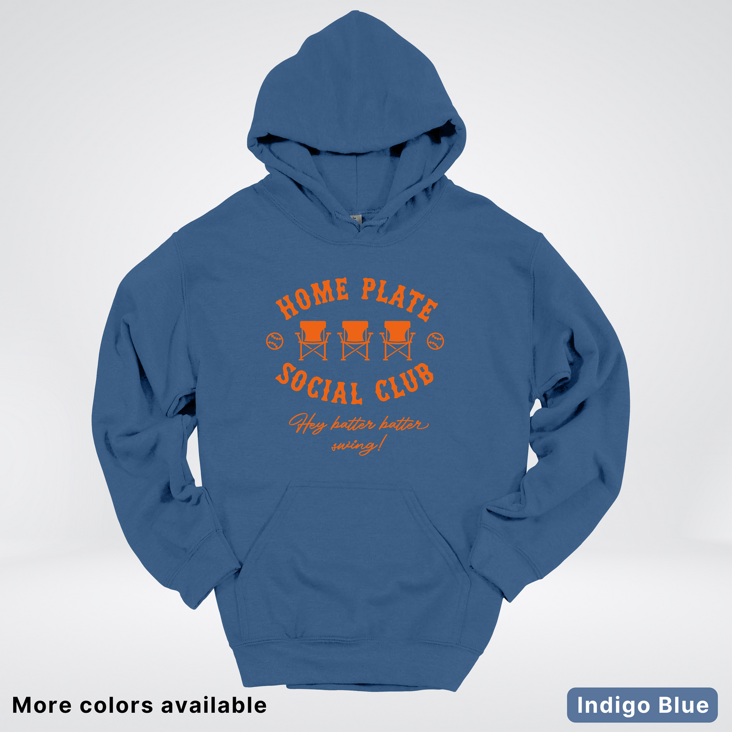 Home Plate Social Club – Orange Design - Hoodie