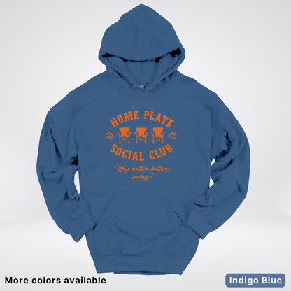 Home Plate Social Club – Orange Design - Hoodie
