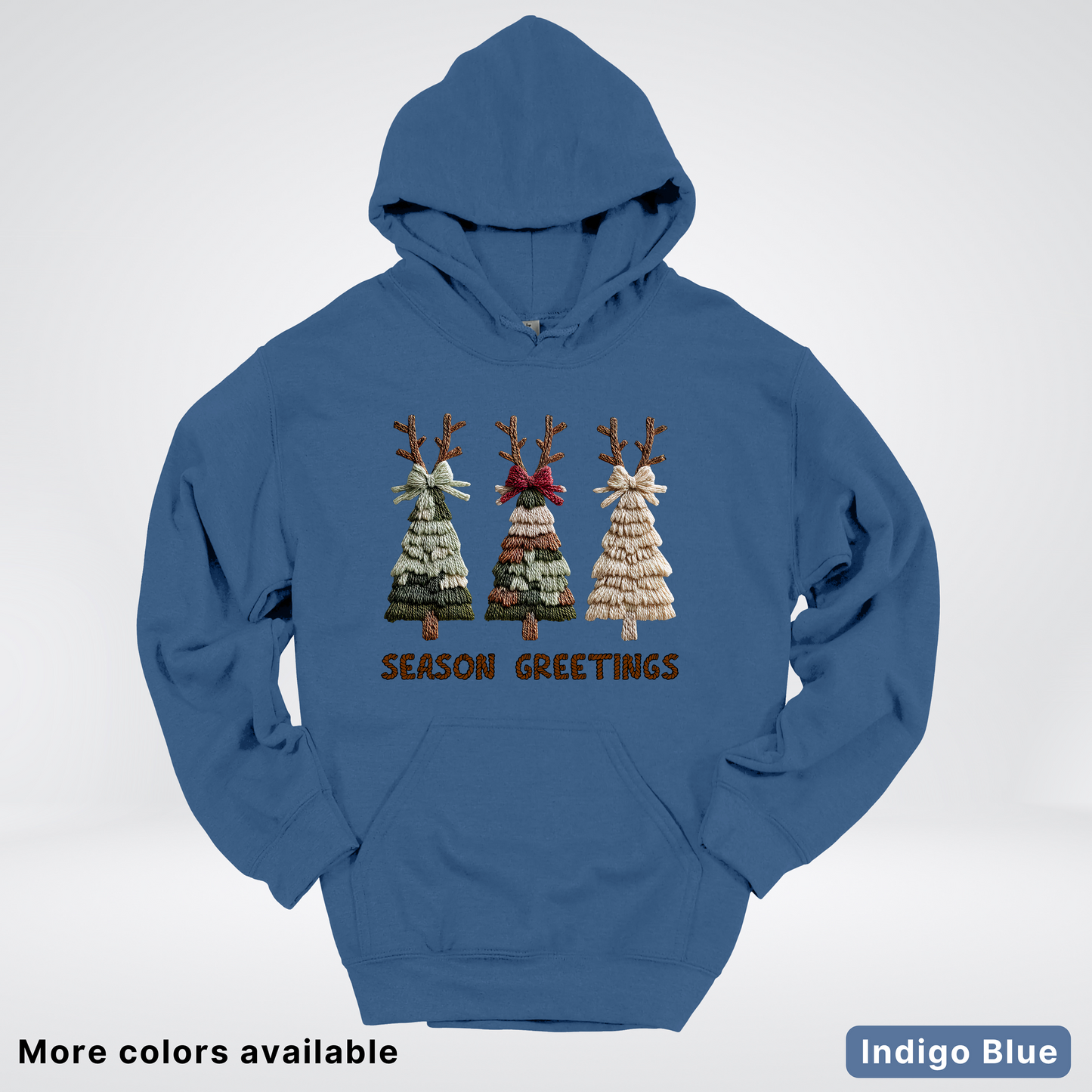 Rustic Christmas Tree Trio (Hook Yard Faux Look) - Hoodie