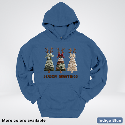 Rustic Christmas Tree Trio (Hook Yard Faux Look) - Hoodie