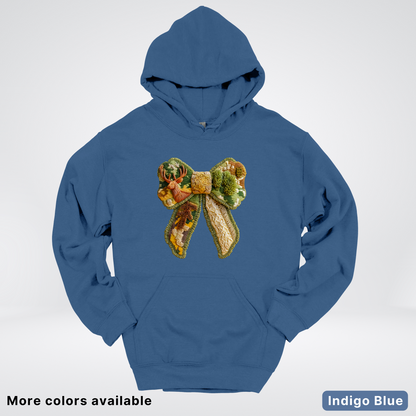 Forest Berry Bow Hook Yard Faux Look - Hoodie