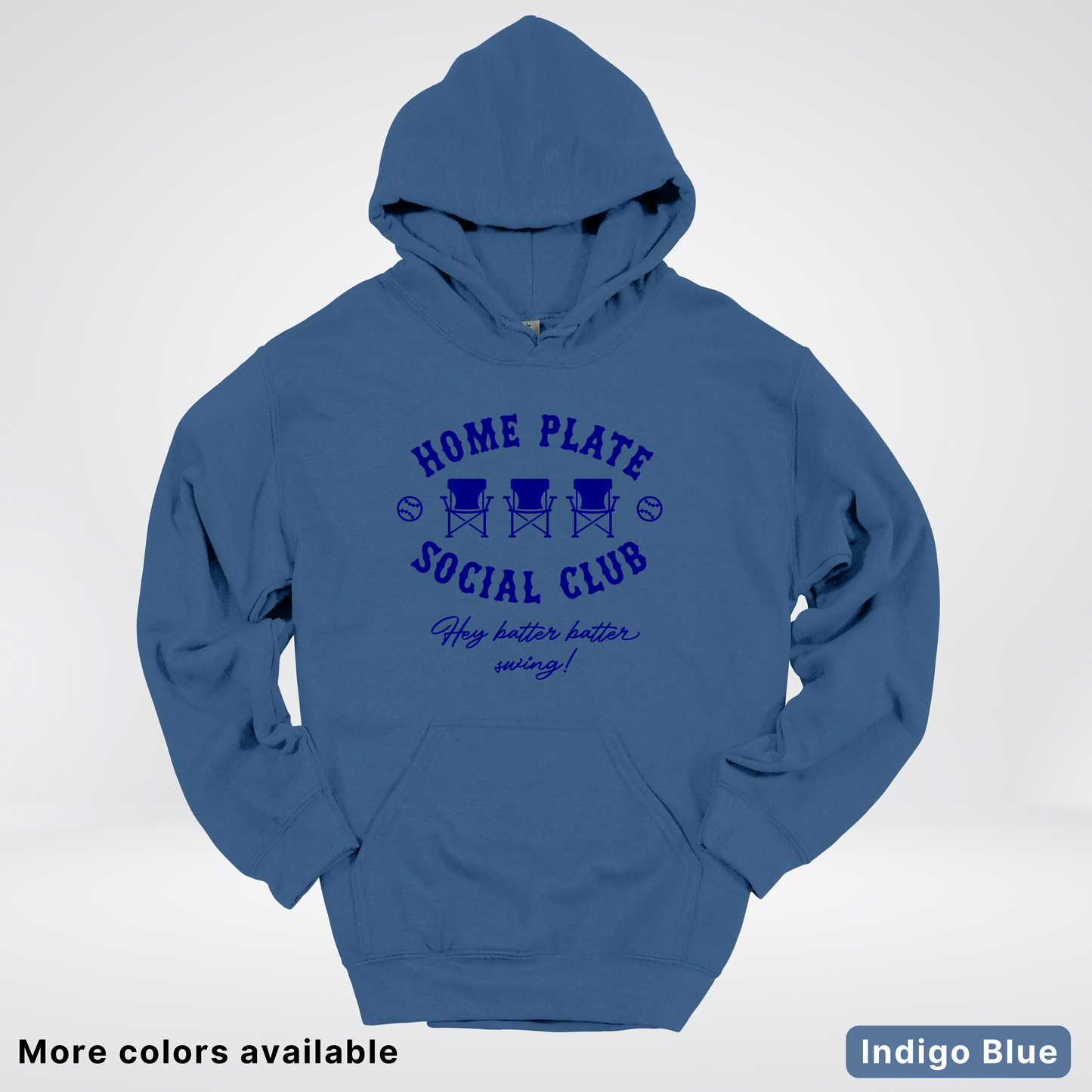 Home Plate Social Club – Navy Design - Hoodie
