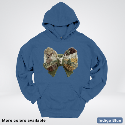Rocking Horse Holiday Bow – Hook Yard Faux Look - Hoodie