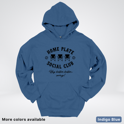 Home Plate Social Club – Black Design - Hoodie