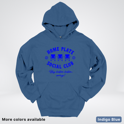Home Plate Social Club – Blue Design - Hoodie