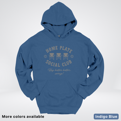 Home Plate Social Club – Gray Design - Hoodie
