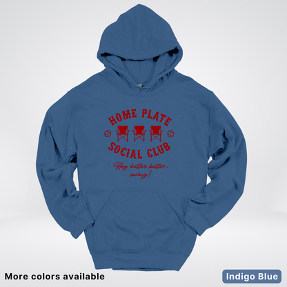 Home Plate Social Club – Maroon Design - Hoodie