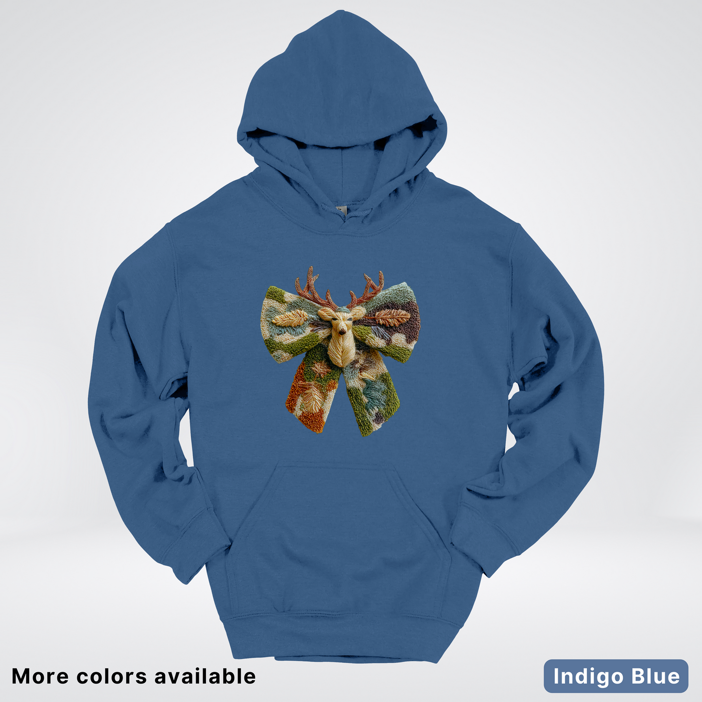 Neutral Woodland Bow Hook Yard Faux - Hoodie