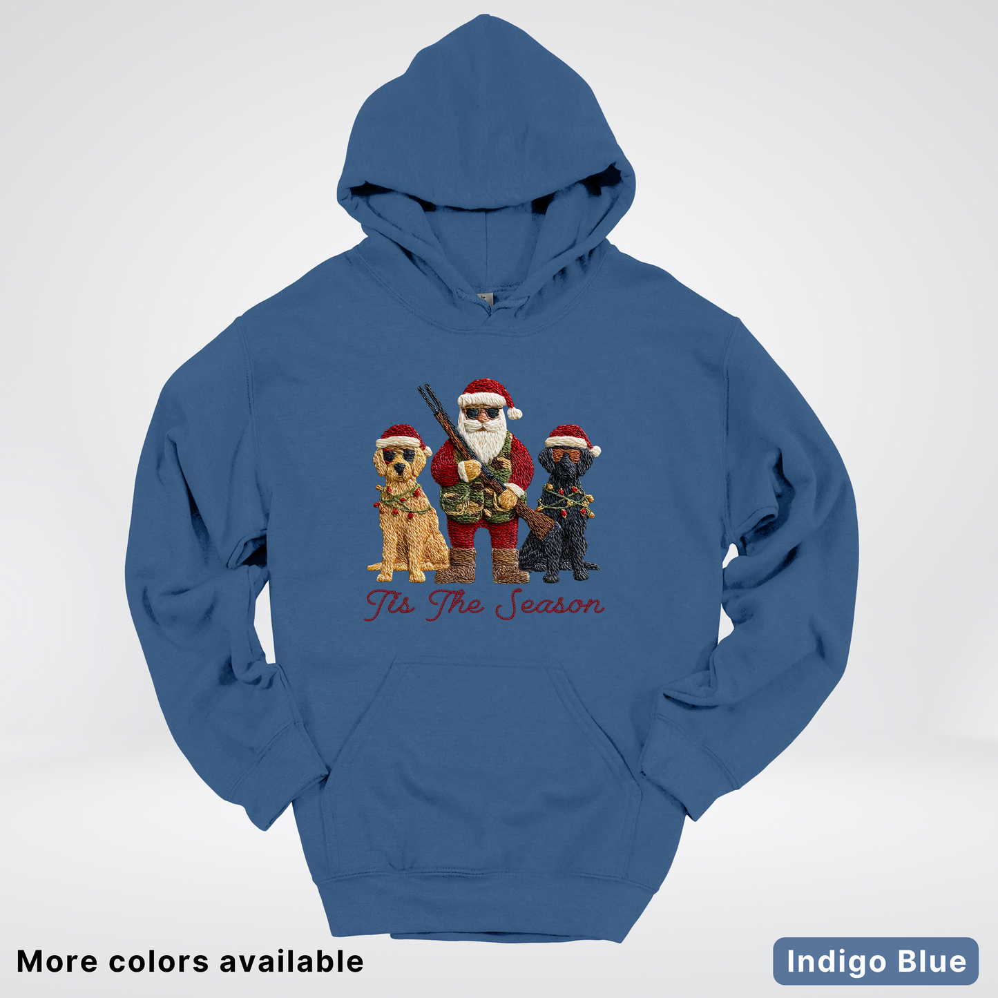 Tis The Season Hunting Santa Hook Yard Faux Hodie - Hoodie