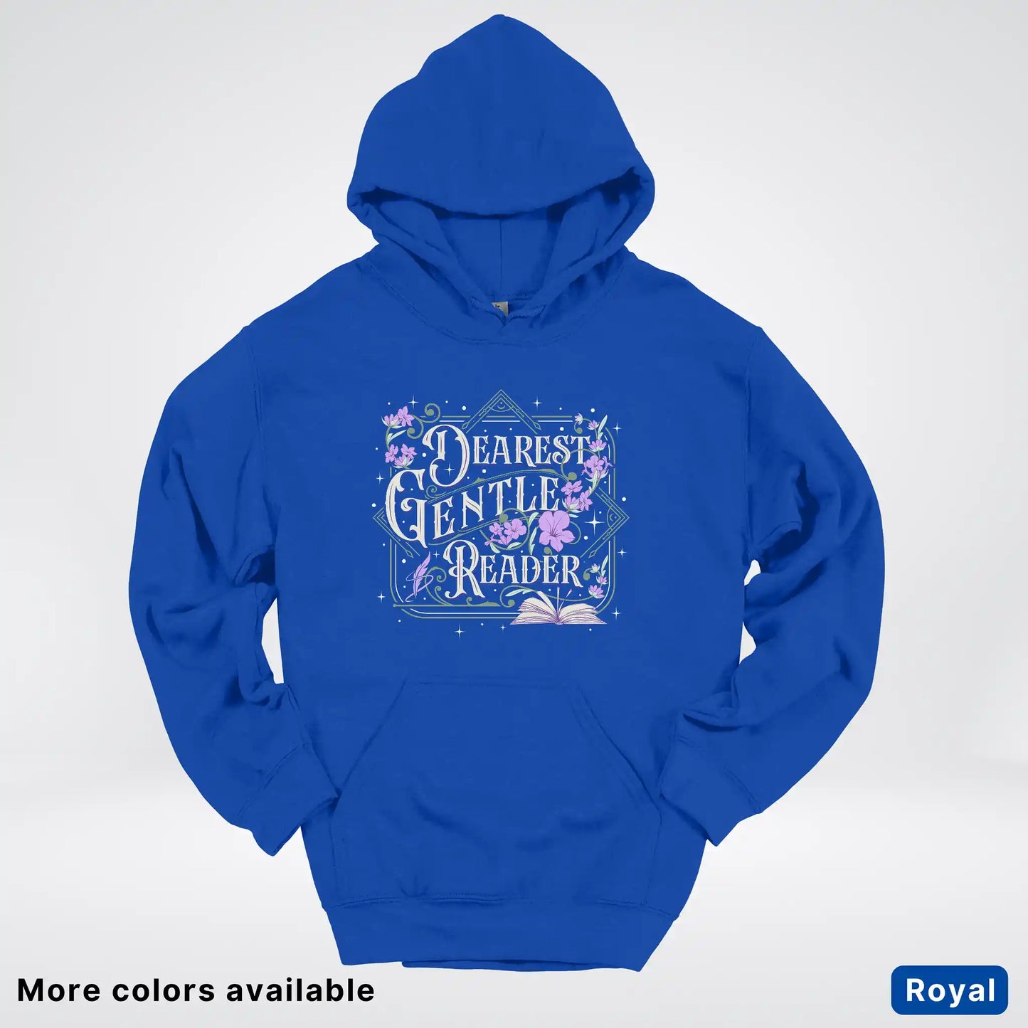 Dearest Gentle Reader – Vintage Floral Book Lover Graphic - Hoodie