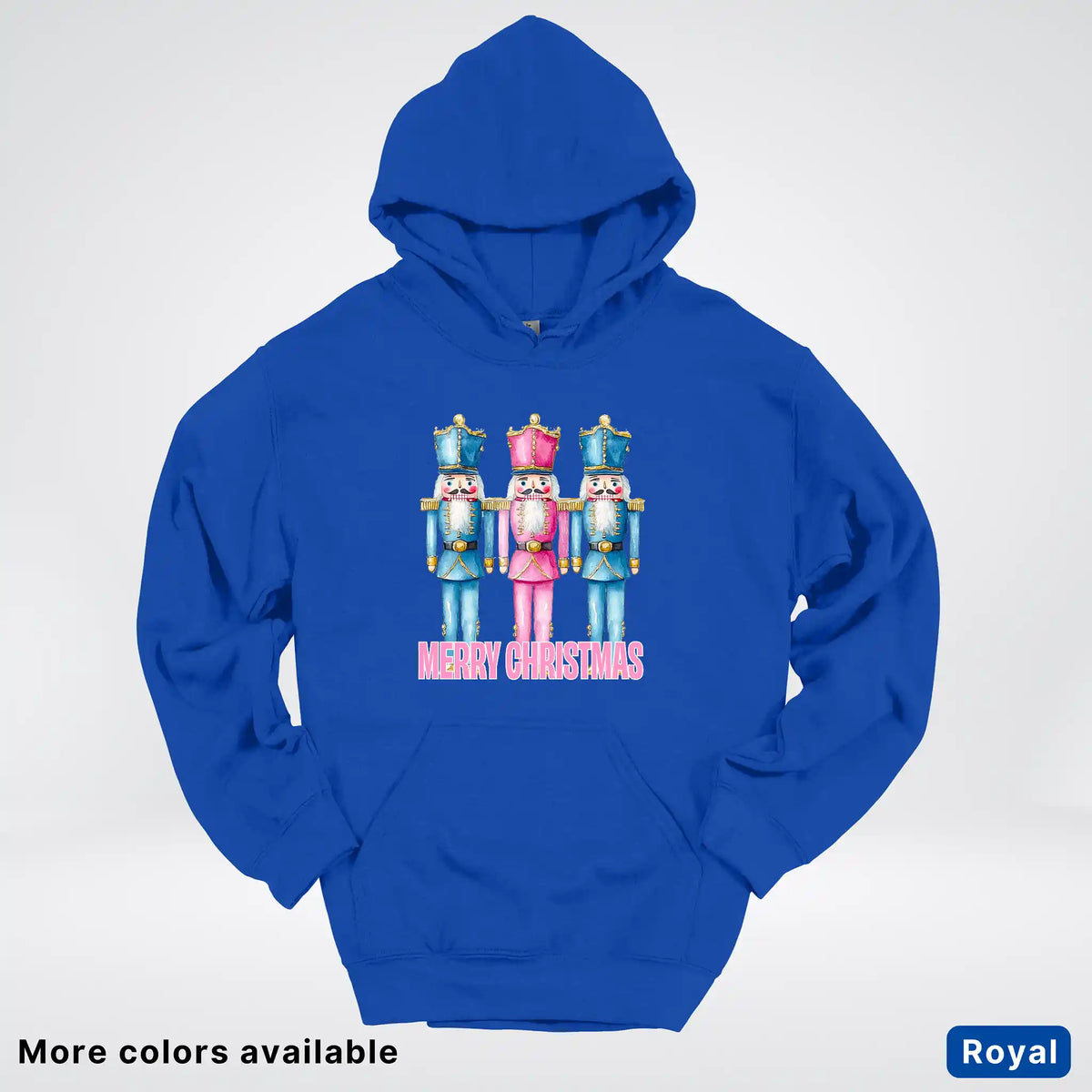 Merry Christmas Pastel Nutcrackers Hoodie