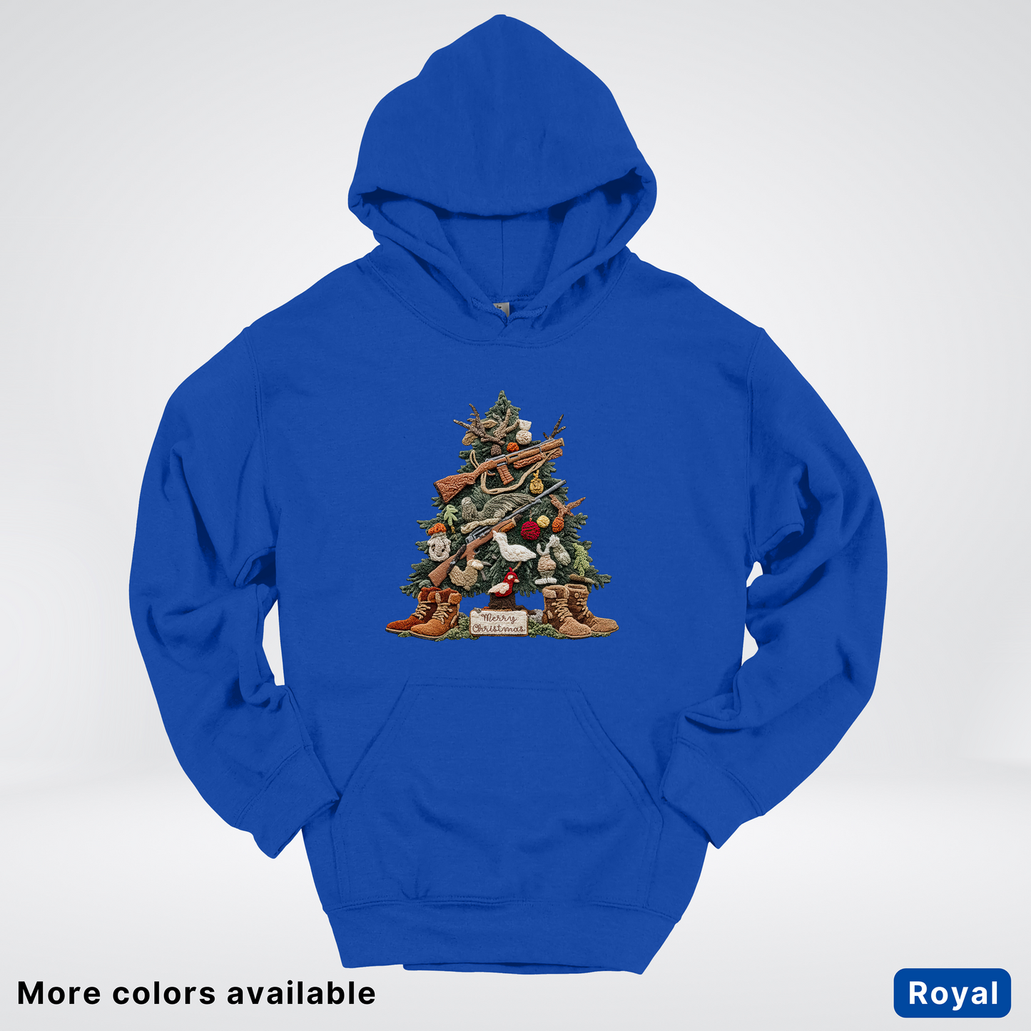 Rustic Holiday Tree & Boots (Hook Yard Faux) - Hoodie