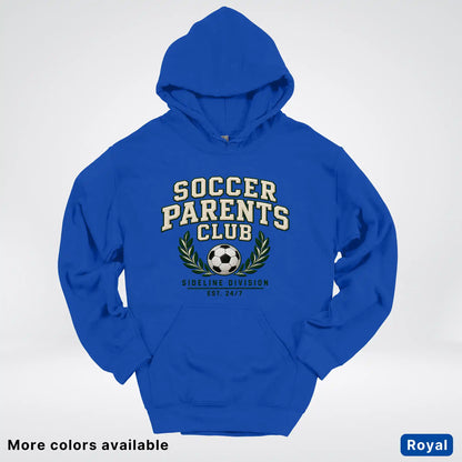 Soccer Parents Club Faux Embroidery Sideline Hoodie
