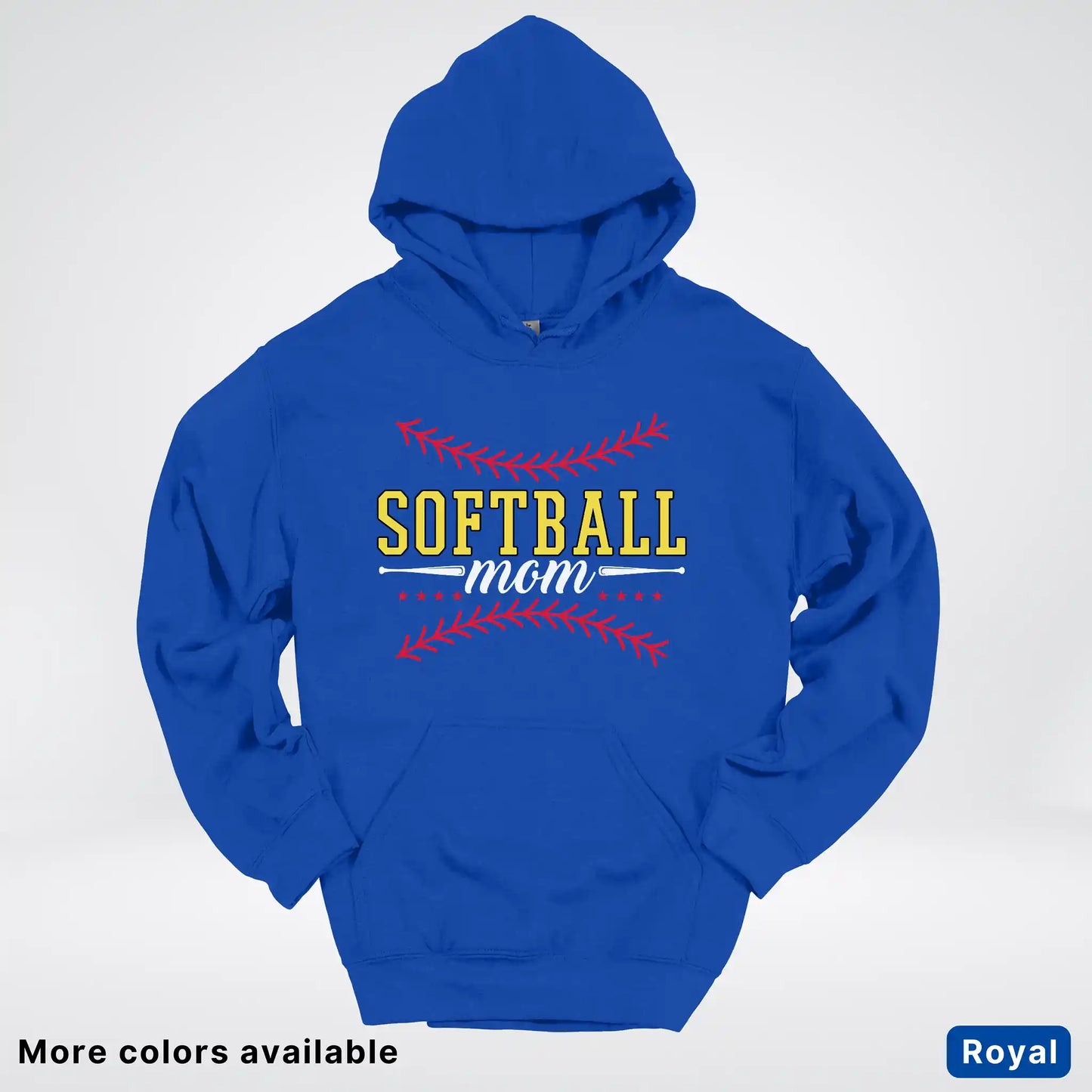 Softball Mom - White Design - Hoodie