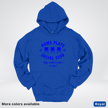 Home Plate Social Club – Blue Design - Hoodie