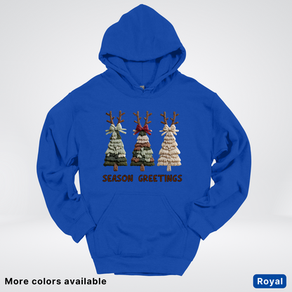 Rustic Christmas Tree Trio (Hook Yard Faux Look) - Hoodie