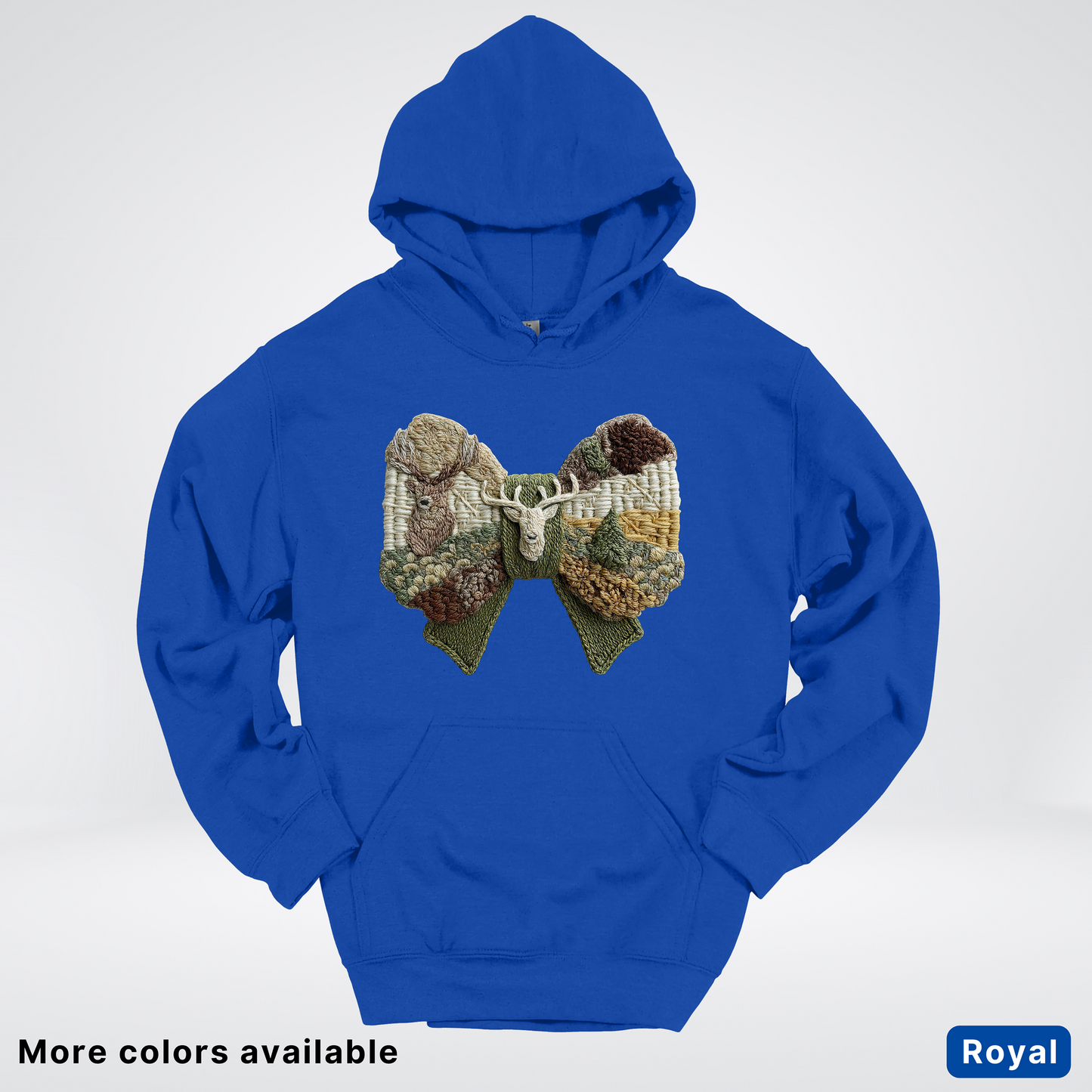 Rocking Horse Holiday Bow – Hook Yard Faux Look - Hoodie