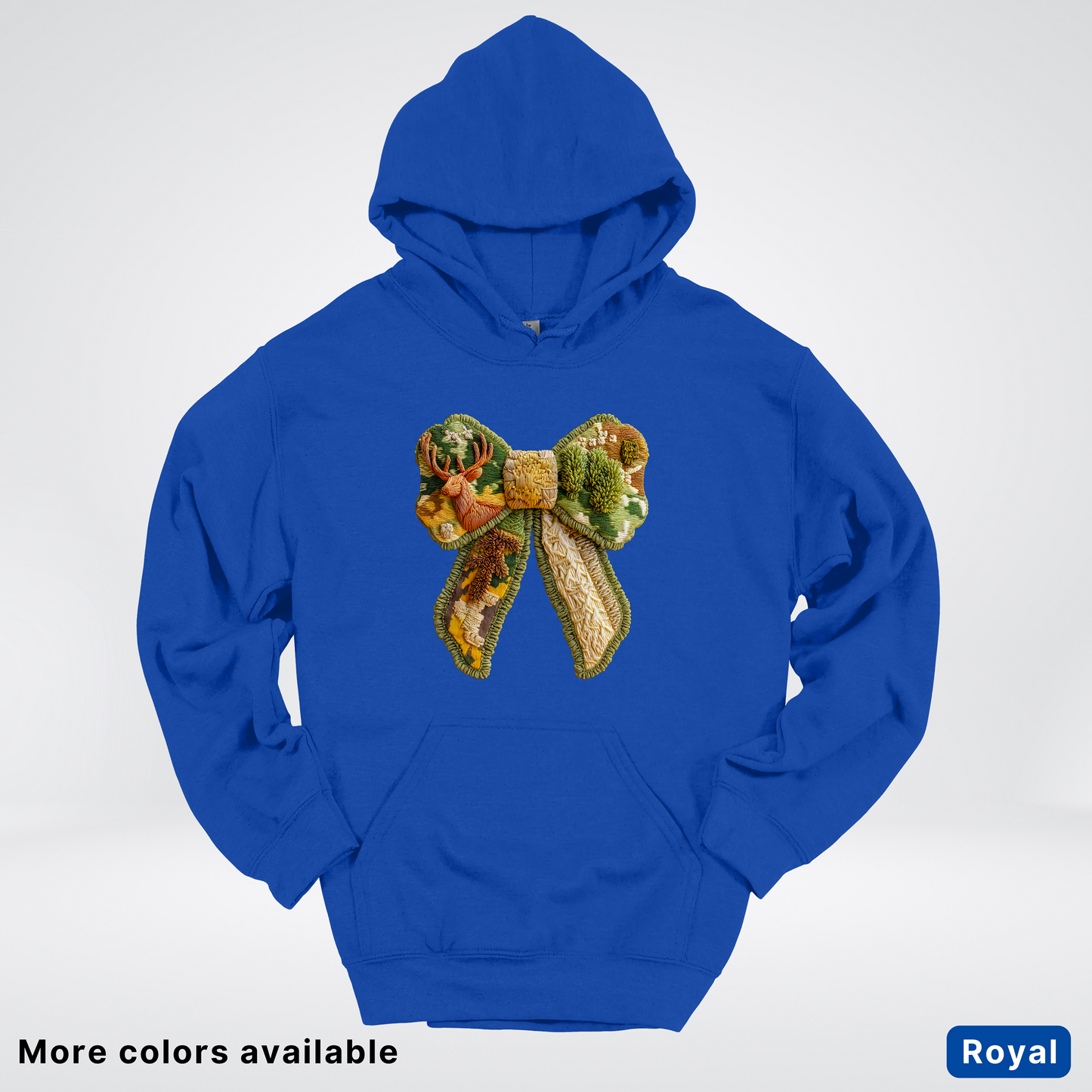 Forest Berry Bow Hook Yard Faux Look - Hoodie
