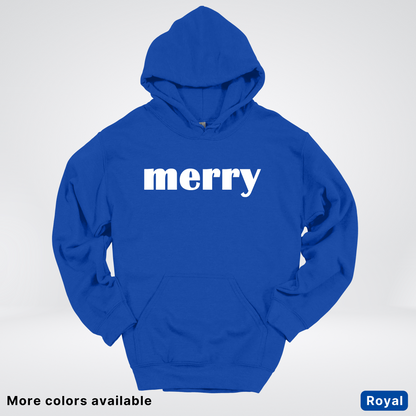 Merry - White Design - Hoodie