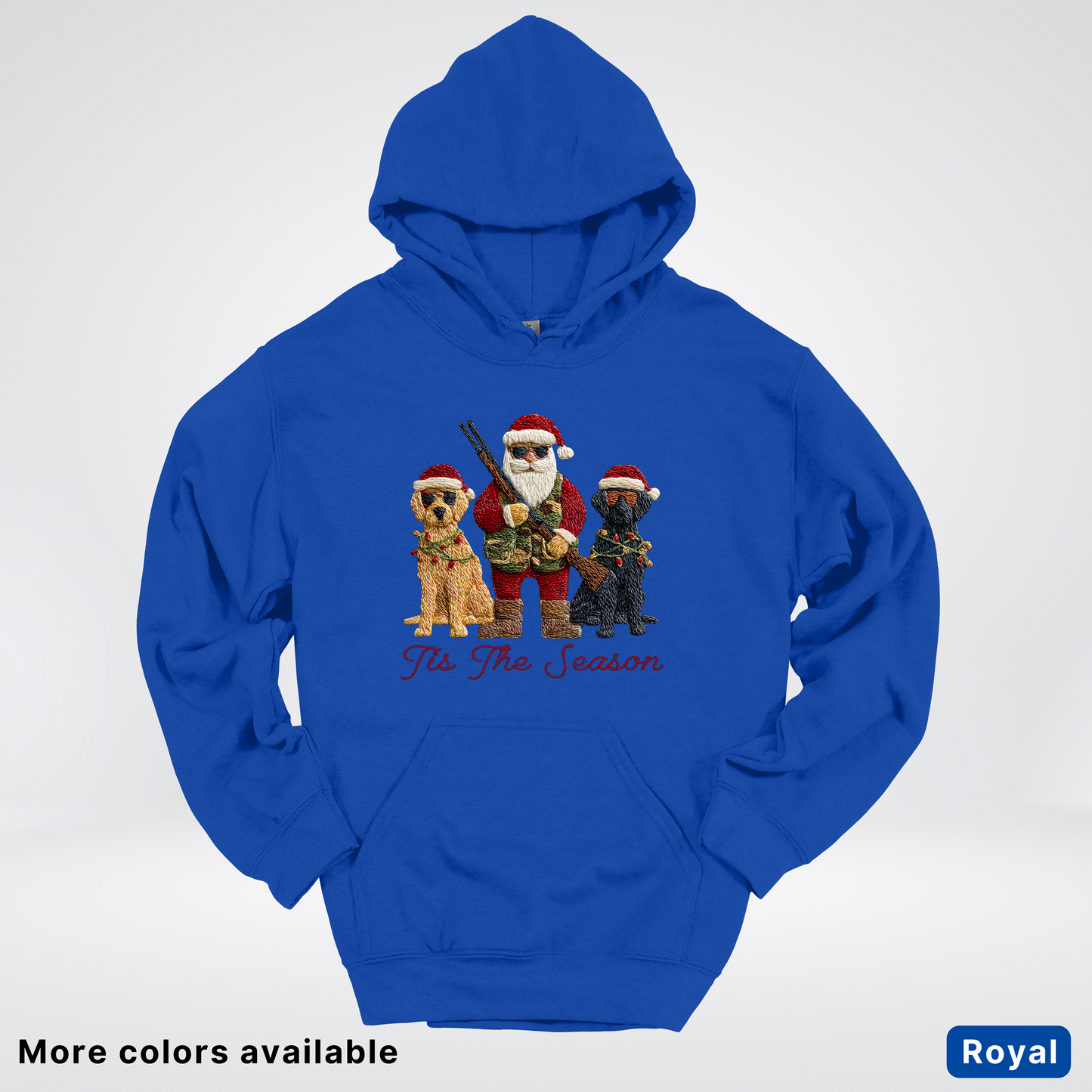 Tis The Season Hunting Santa Hook Yard Faux Hodie - Hoodie