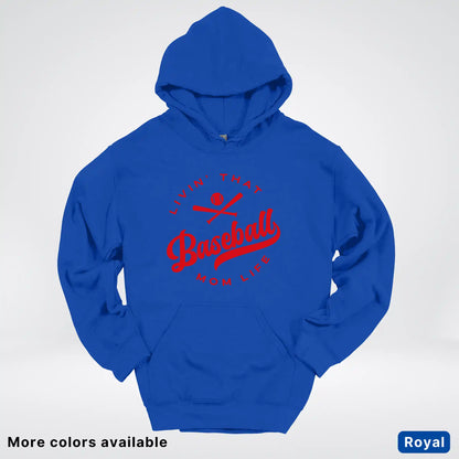 Livin' That Baseball Mom Life - Red Design - Hoodie