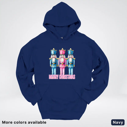 Merry Christmas Pastel Nutcrackers Hoodie