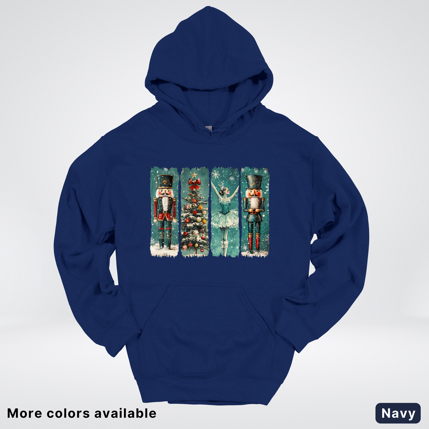 Vintage Nutcracker Ballet Panel - Hoodie