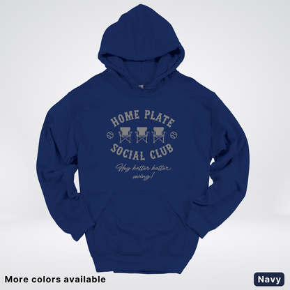 Home Plate Social Club – Gray Design - Hoodie