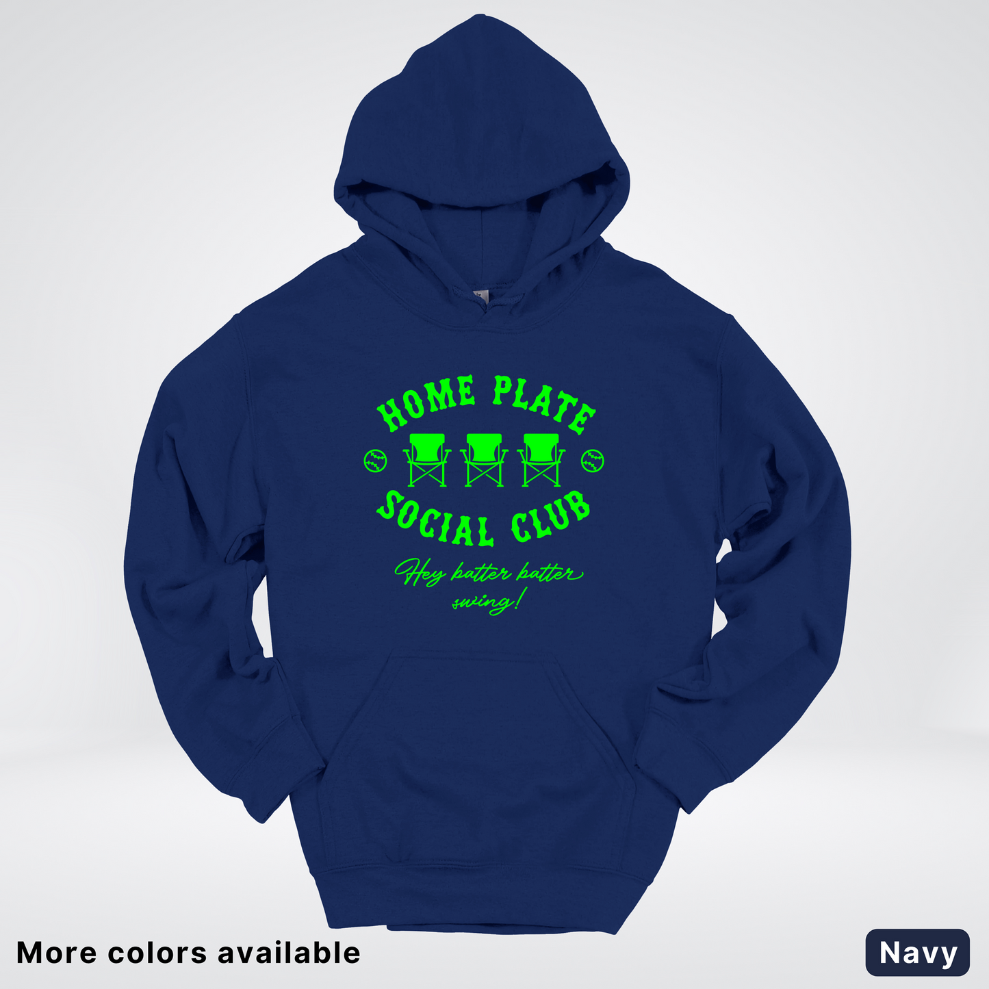 Home Plate Social Club – Green Design - Hoodie