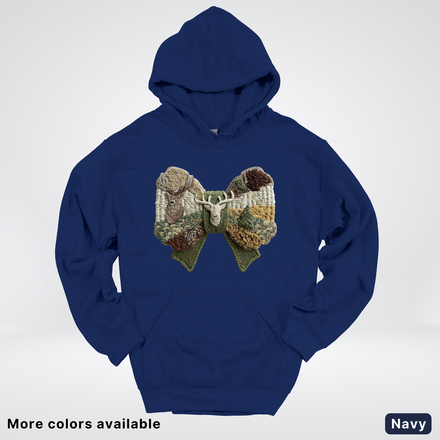 Rocking Horse Holiday Bow – Hook Yard Faux Look - Hoodie