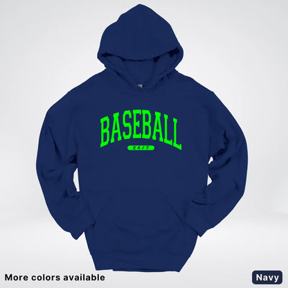Baseball 24/7 – Green Design - Hoodie