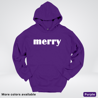 Merry - White Design - Hoodie
