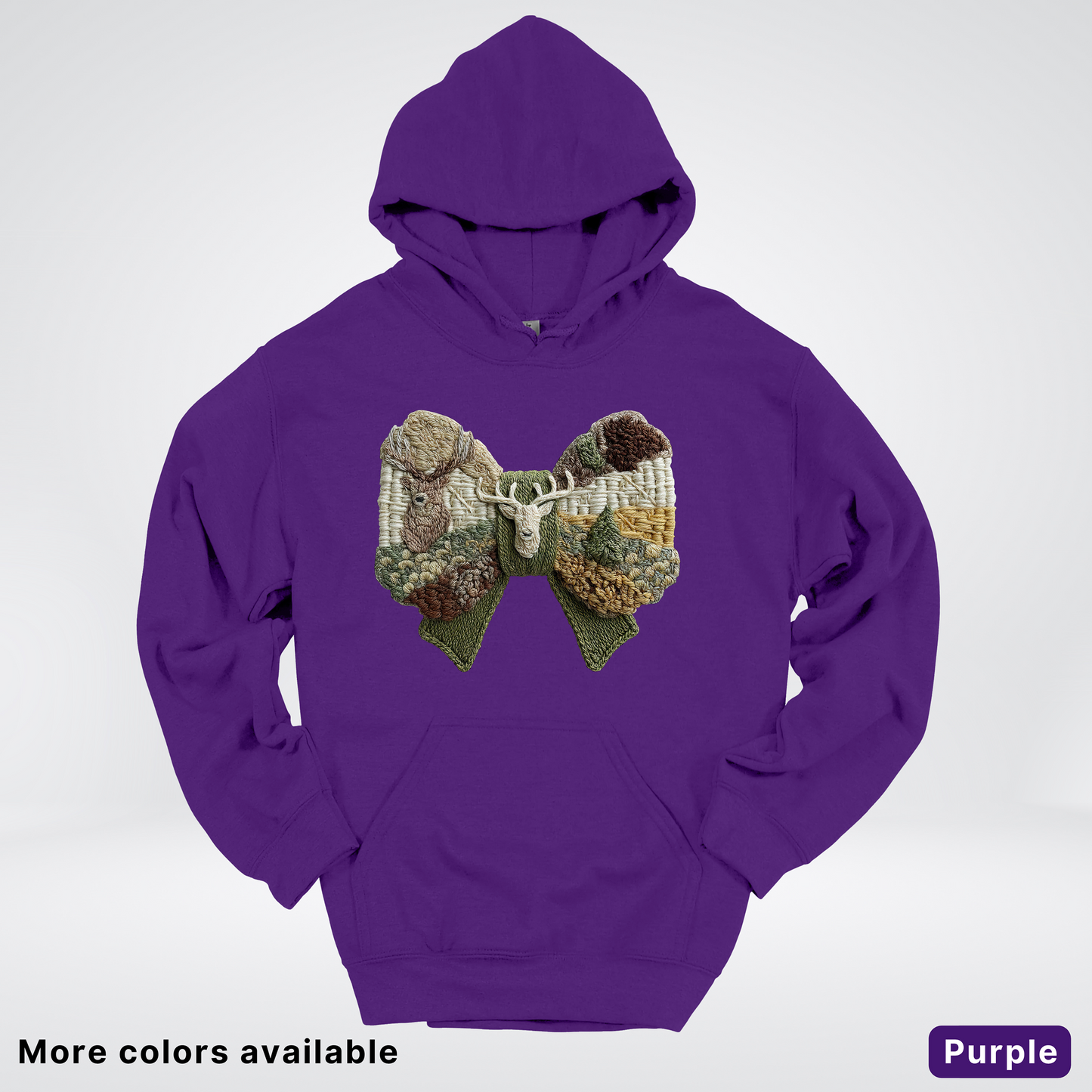 Rocking Horse Holiday Bow – Hook Yard Faux Look - Hoodie