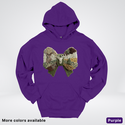 Rocking Horse Holiday Bow – Hook Yard Faux Look - Hoodie