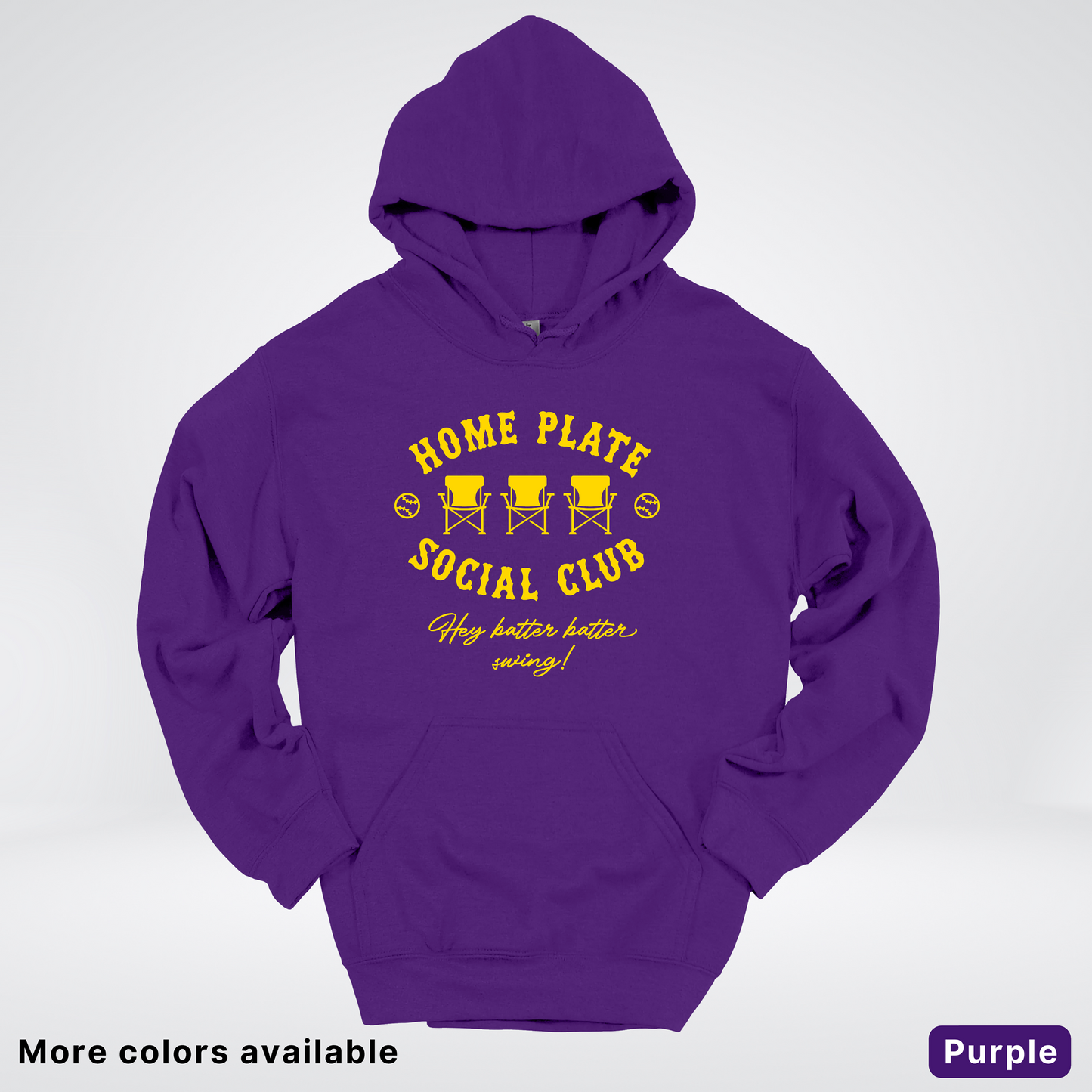 Home Plate Social Club – Gold Design - Hoodie