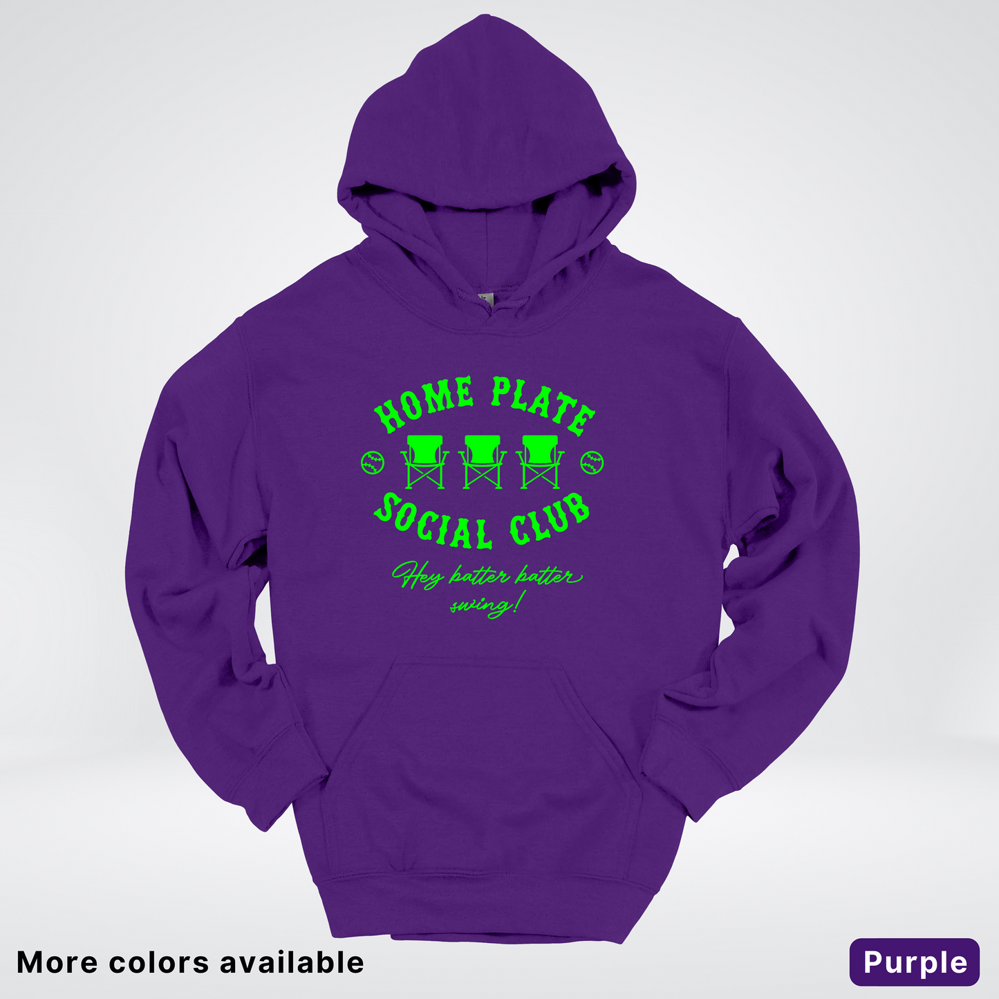 Home Plate Social Club – Green Design - Hoodie