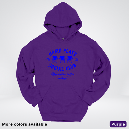 Home Plate Social Club – Blue Design - Hoodie