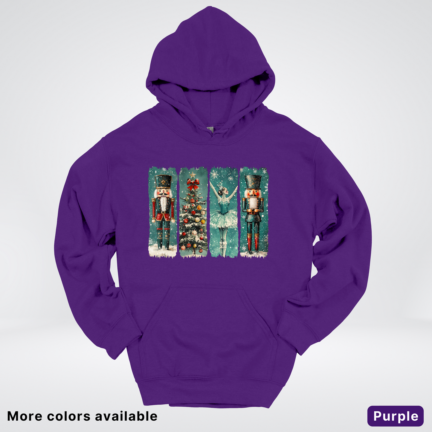 Vintage Nutcracker Ballet Panel - Hoodie