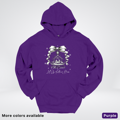 Oh Come Let Us Adore Him Nativity - Hoodie