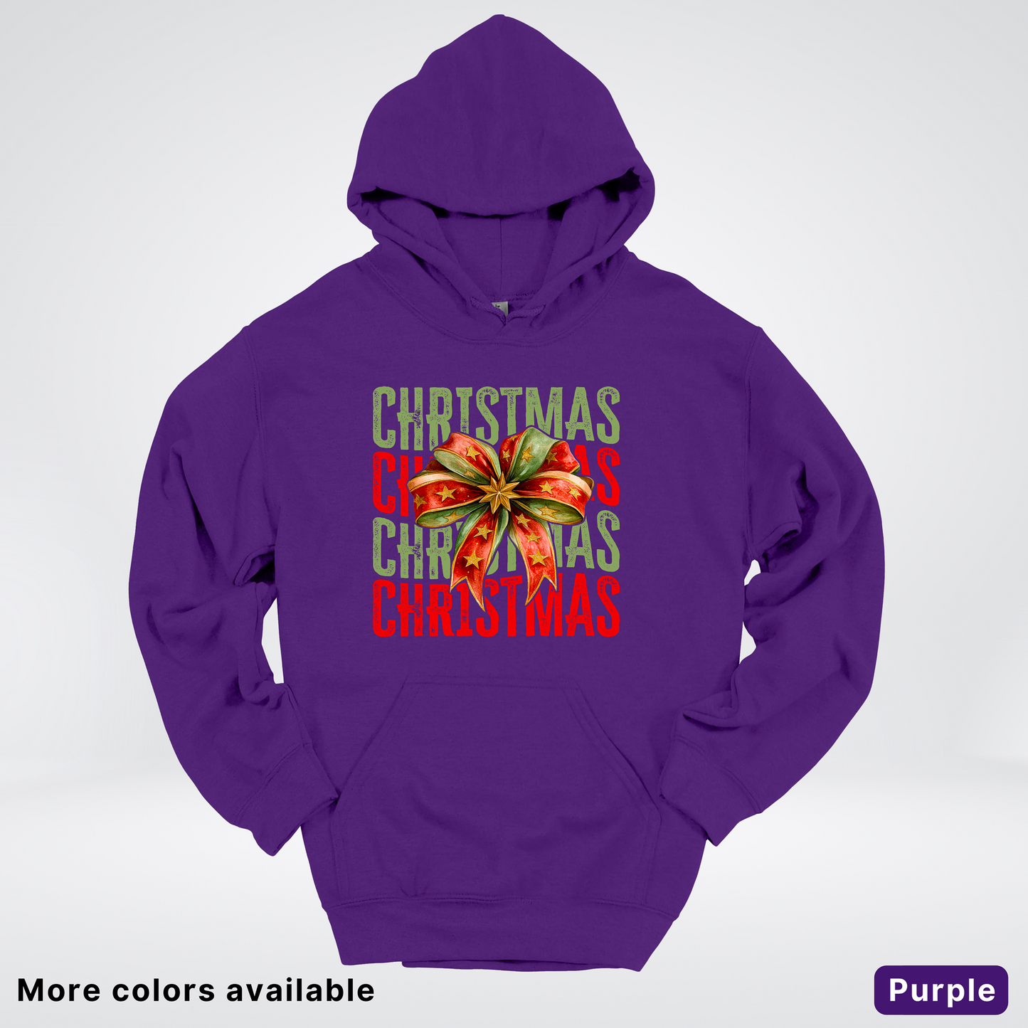 Christmas Star Bow - Hoodie