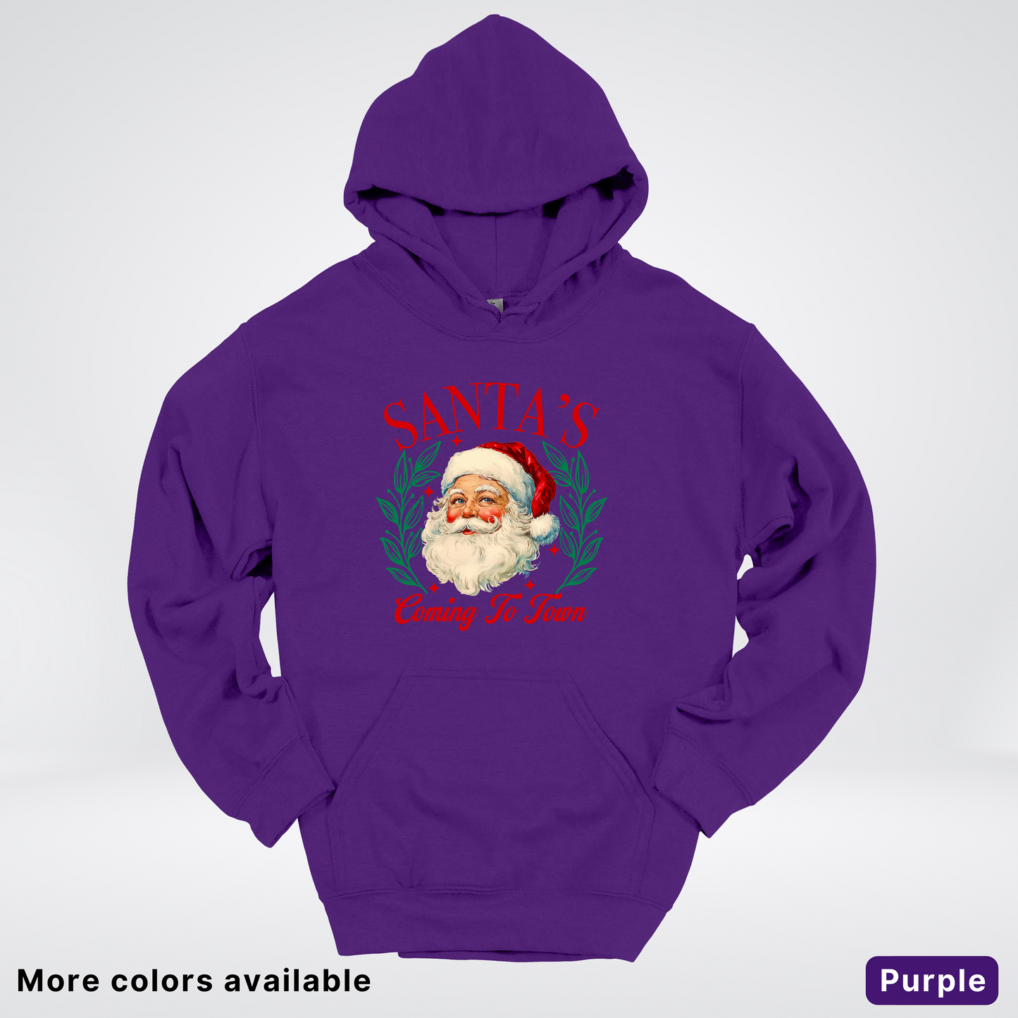 Santa's Coming To Town Hoodie - Hoodie