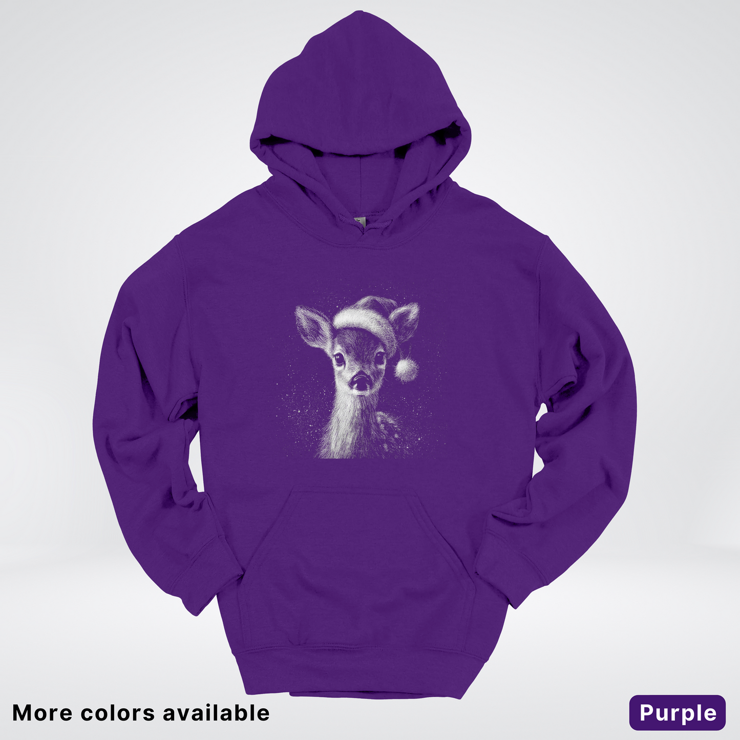 Vintage Christmas Deer - Hoodie